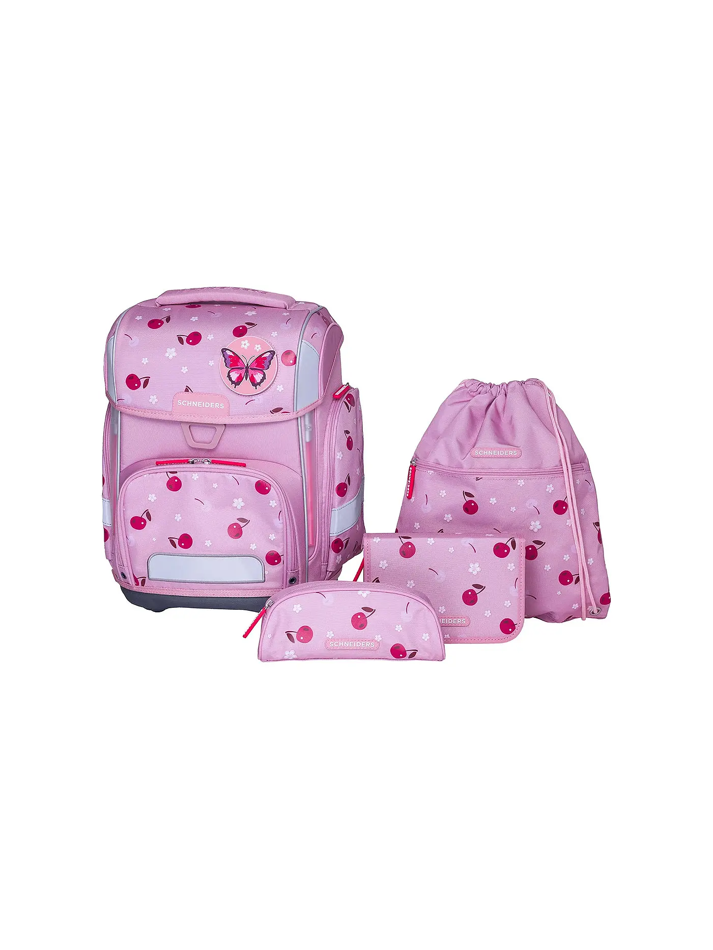 SCHNEIDERS | Schultaschen Set Ergolite 9tlg  Cherry Pop | 